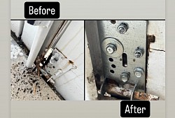 Broken door