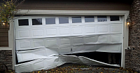 Garage door Struck by car